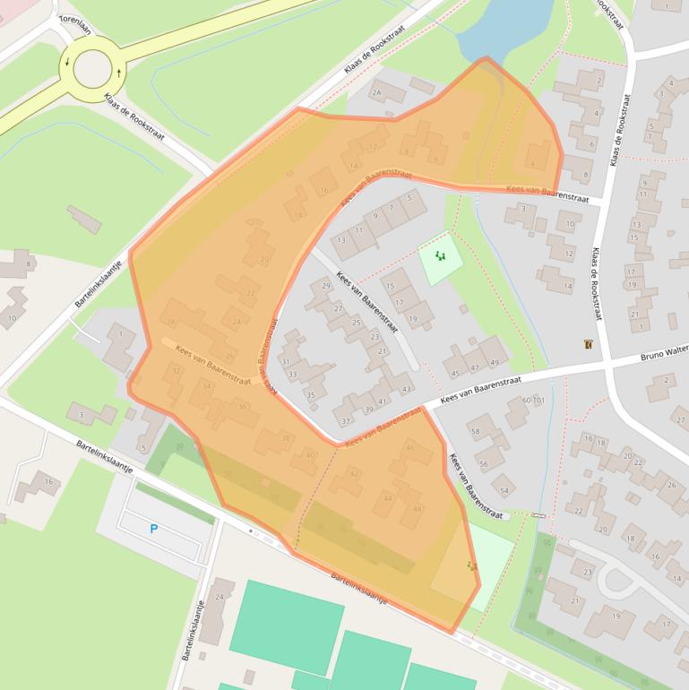 Kaart van postcodegebied 7558DD.