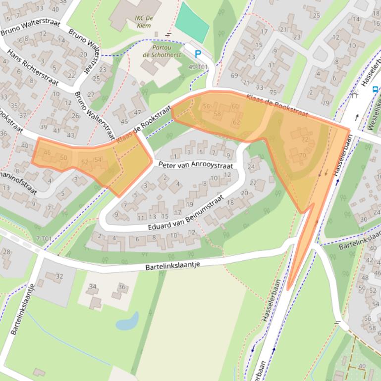 Kaart van postcodegebied 7558DK.