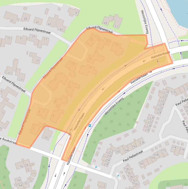 Kaart van postcodegebied 7558DS.