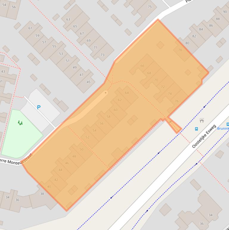 Kaart van postcodegebied 7558EB.