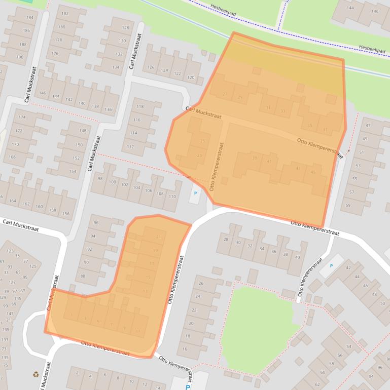 Kaart van postcodegebied 7558EL.