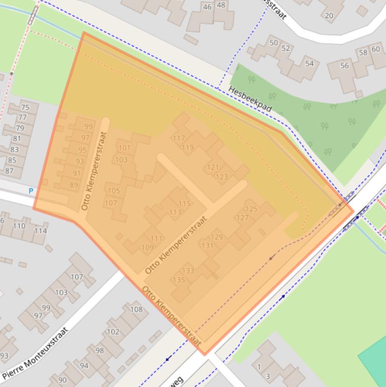 Kaart van postcodegebied 7558EN.