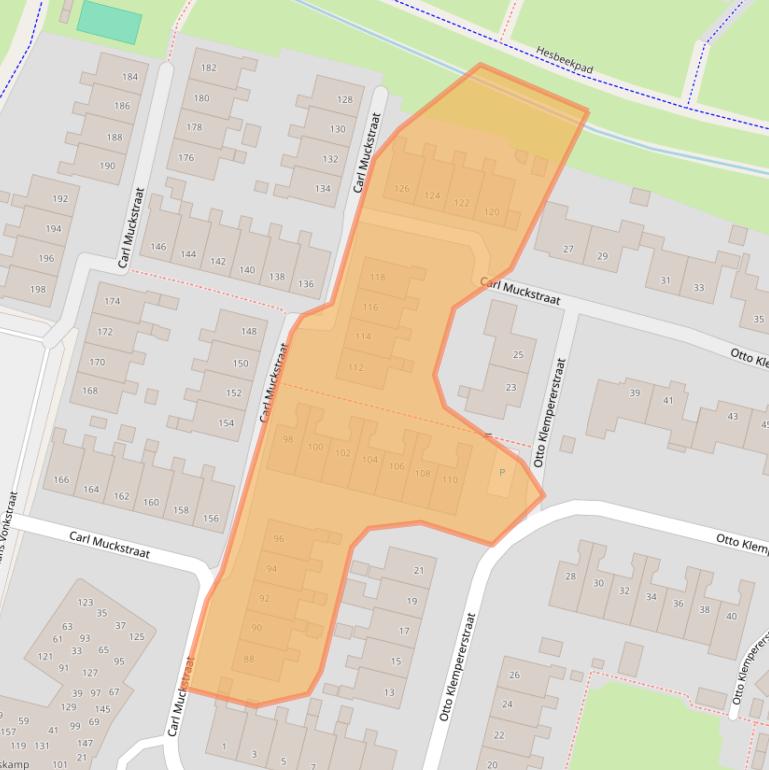 Kaart van postcodegebied 7558ES.