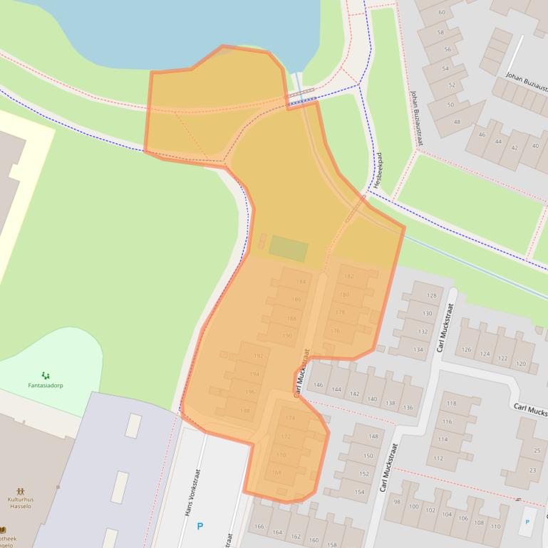 Kaart van postcodegebied 7558EV.