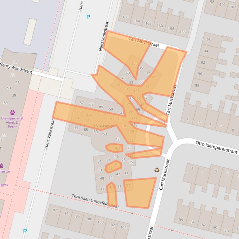 Kaart van postcodegebied 7558EZ.