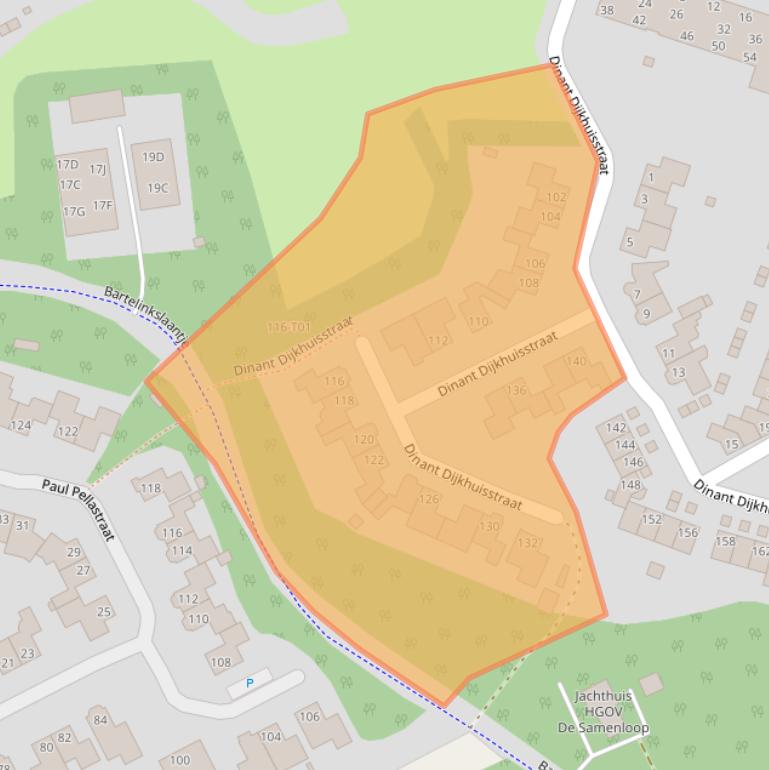 Kaart van postcodegebied 7558GC.