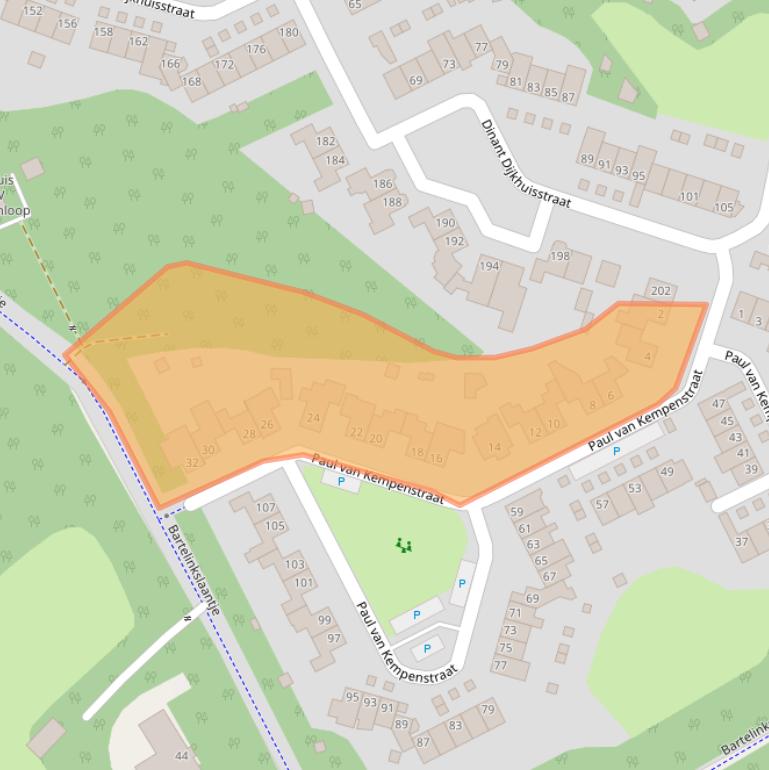 Kaart van postcodegebied 7558HA.