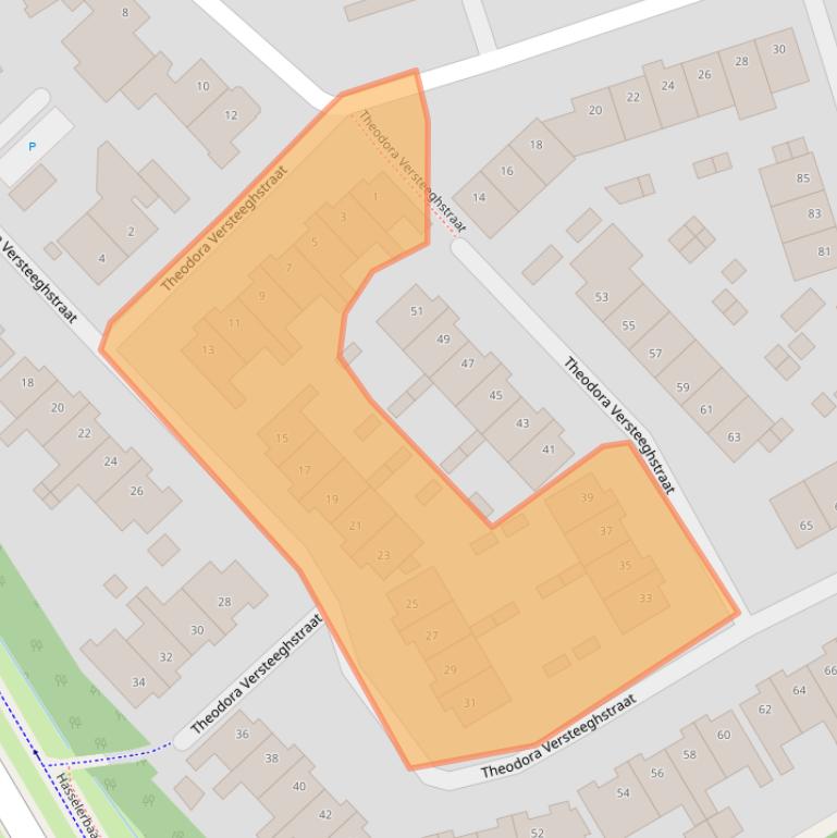 Kaart van postcodegebied 7558HW.