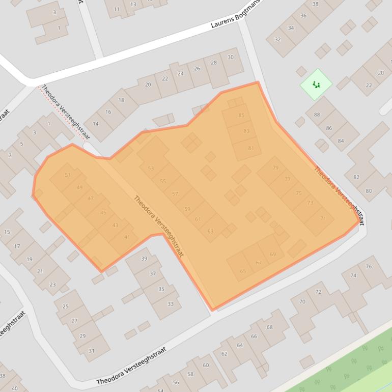 Kaart van postcodegebied 7558HX.