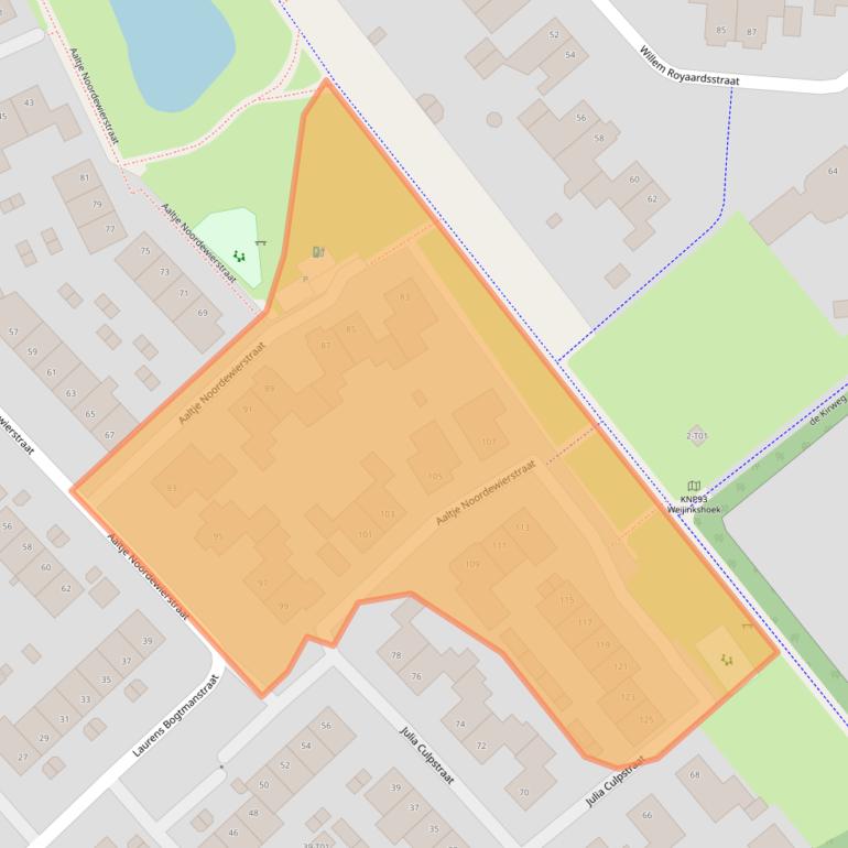 Kaart van postcodegebied 7558JG.