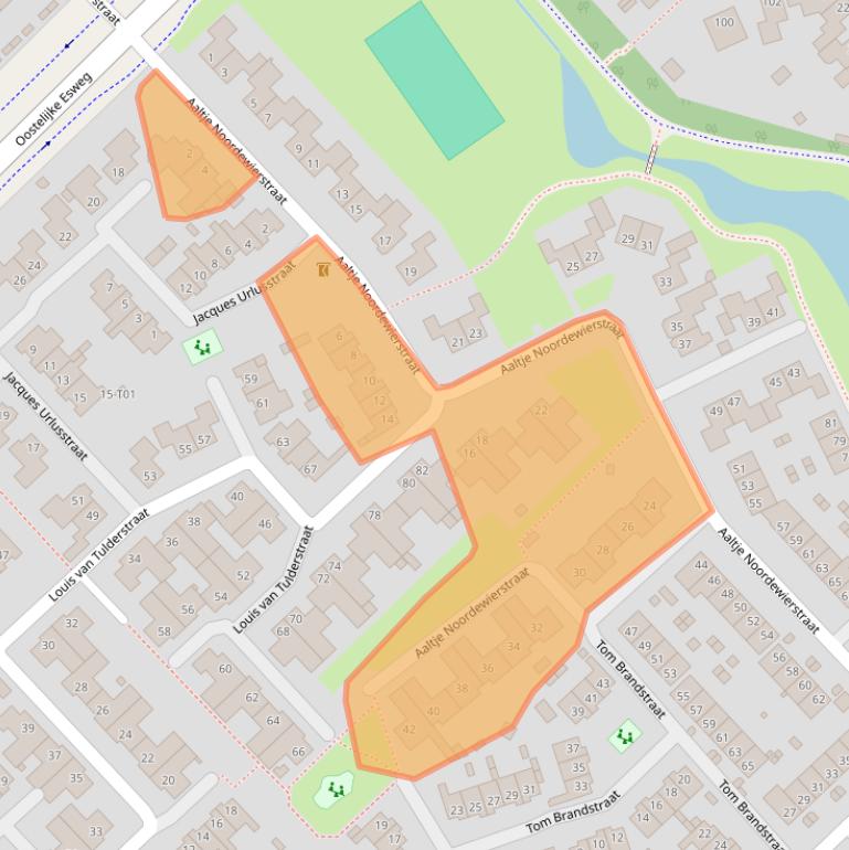 Kaart van postcodegebied 7558JH.