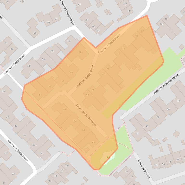 Kaart van postcodegebied 7558JK.