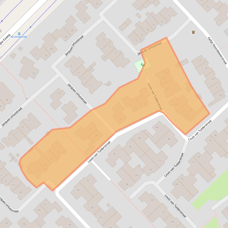 Kaart van postcodegebied 7558JM.