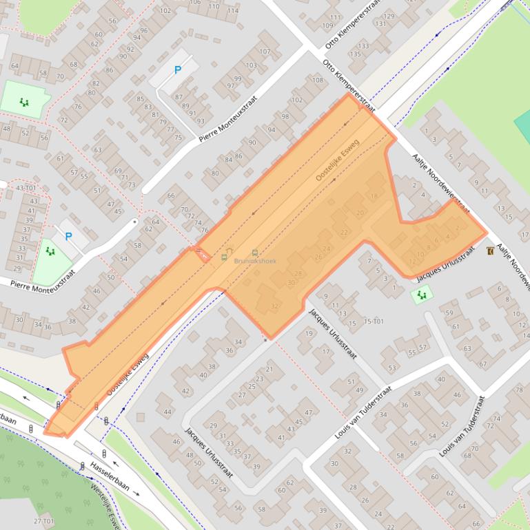 Kaart van postcodegebied 7558JS.