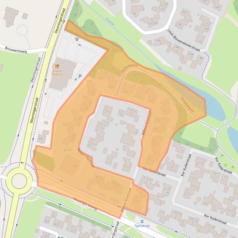 Kaart van postcodegebied 7558KA.