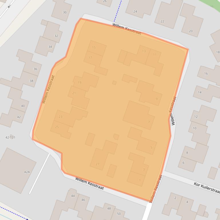 Kaart van postcodegebied 7558KB.