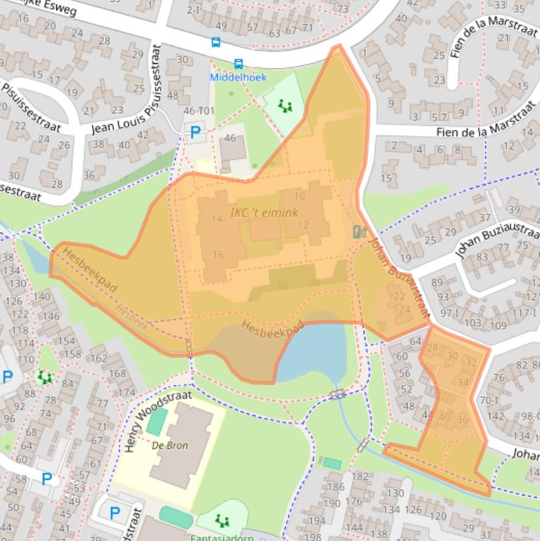 Kaart van postcodegebied 7558LA.