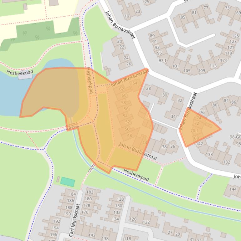 Kaart van postcodegebied 7558LB.