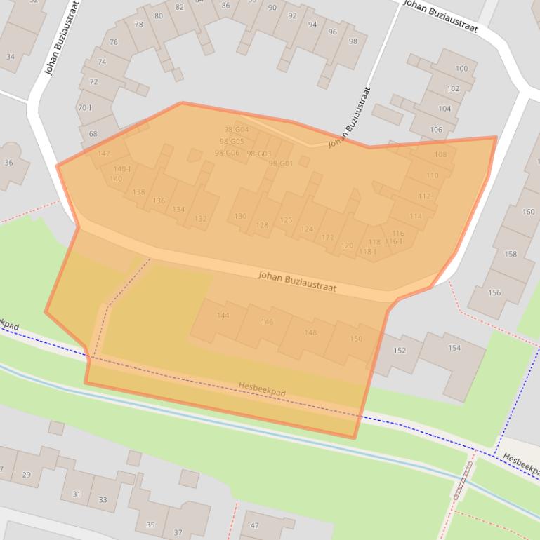 Kaart van postcodegebied 7558LD.