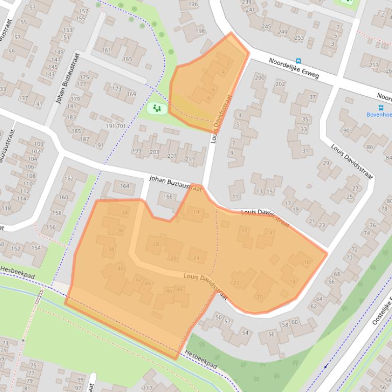 Kaart van postcodegebied 7558LN.