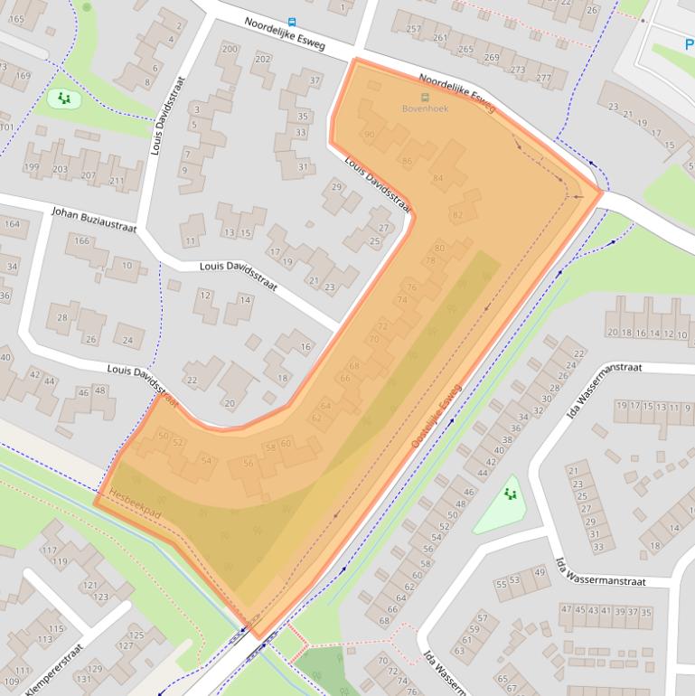 Kaart van postcodegebied 7558LP.