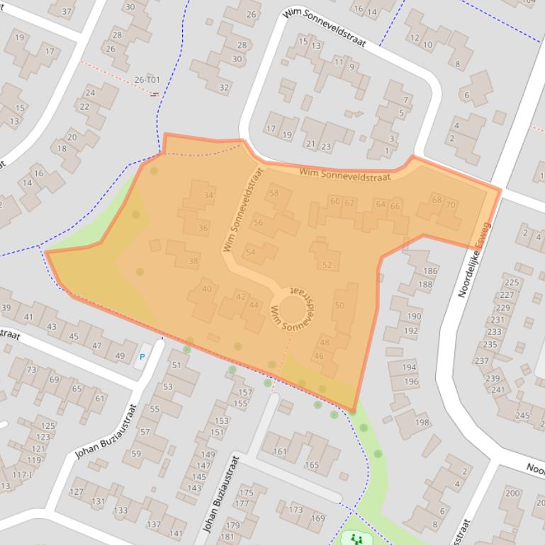 Kaart van postcodegebied 7558LW.