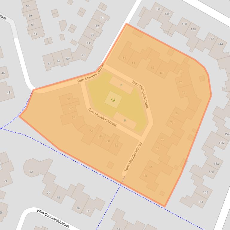 Kaart van postcodegebied 7558MR.