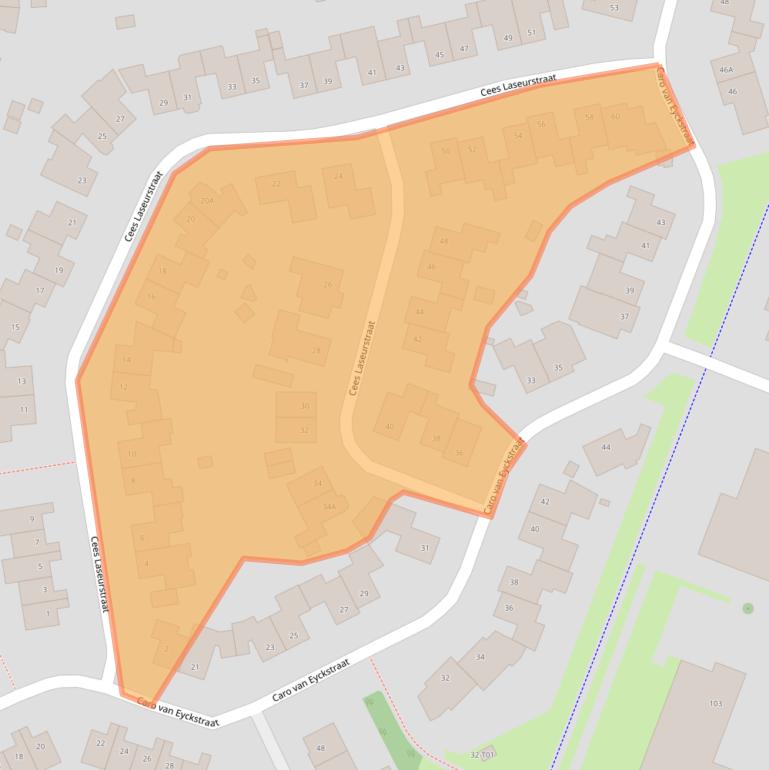 Kaart van postcodegebied 7558ND.