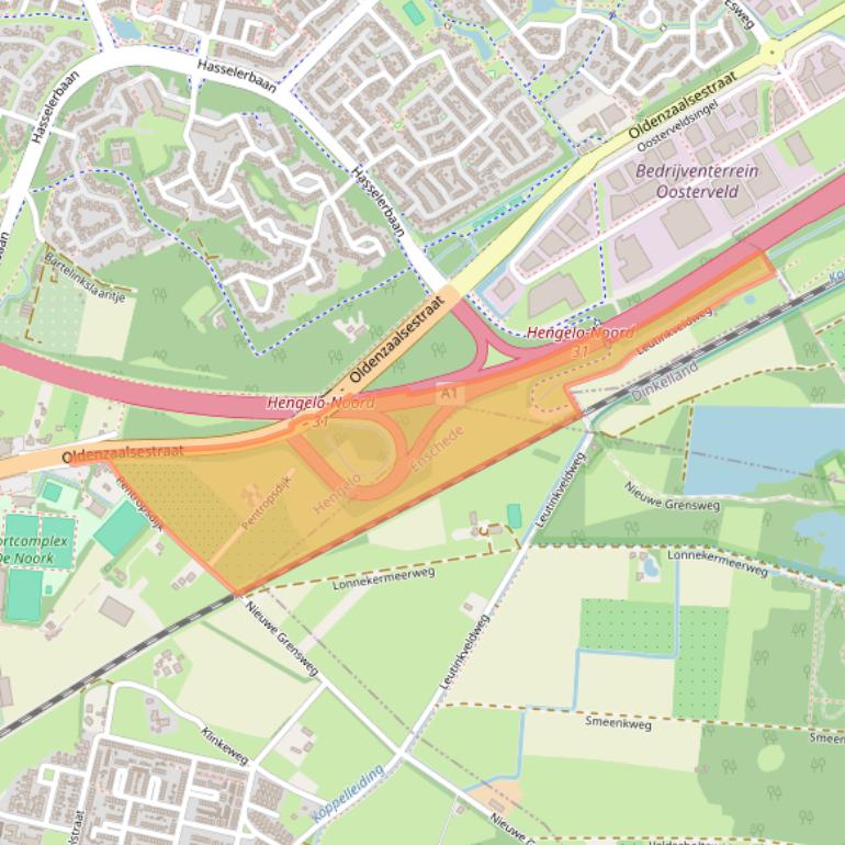 Kaart van postcodegebied 7558PG.