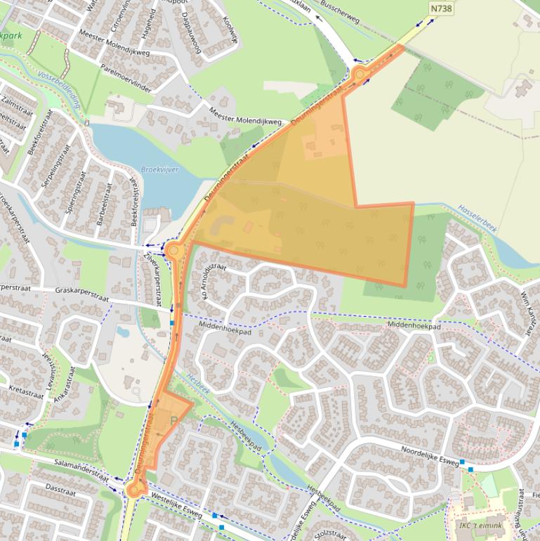 Kaart van postcodegebied 7558PH.