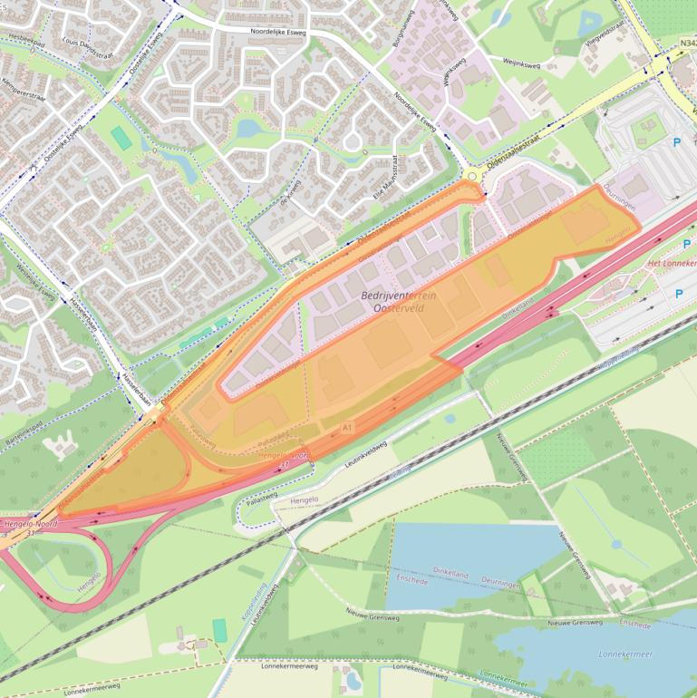 Kaart van postcodegebied 7558PK.