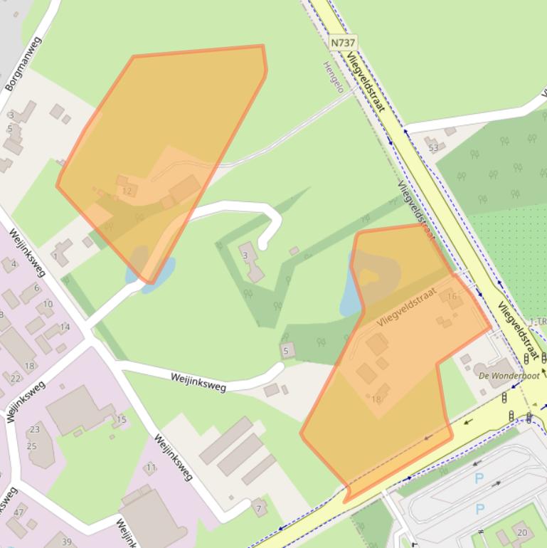 Kaart van postcodegebied 7558PT.