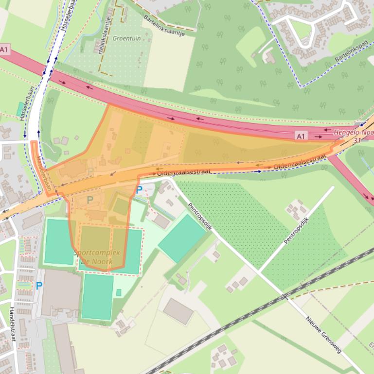 Kaart van postcodegebied 7558PW.