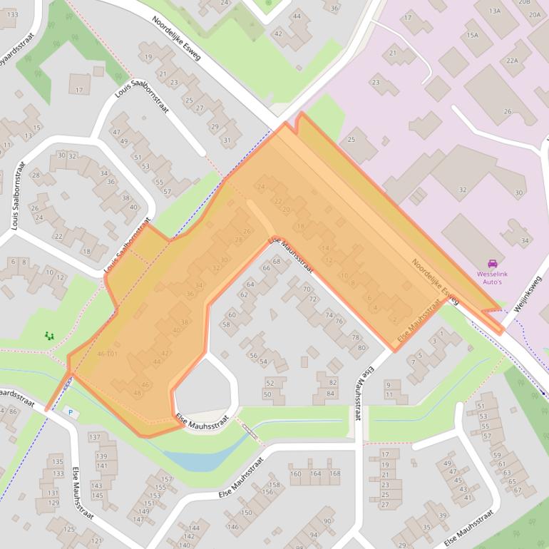 Kaart van postcodegebied 7558RA.