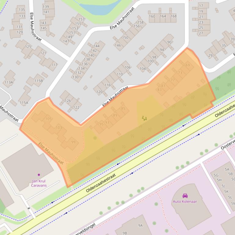 Kaart van postcodegebied 7558RH.