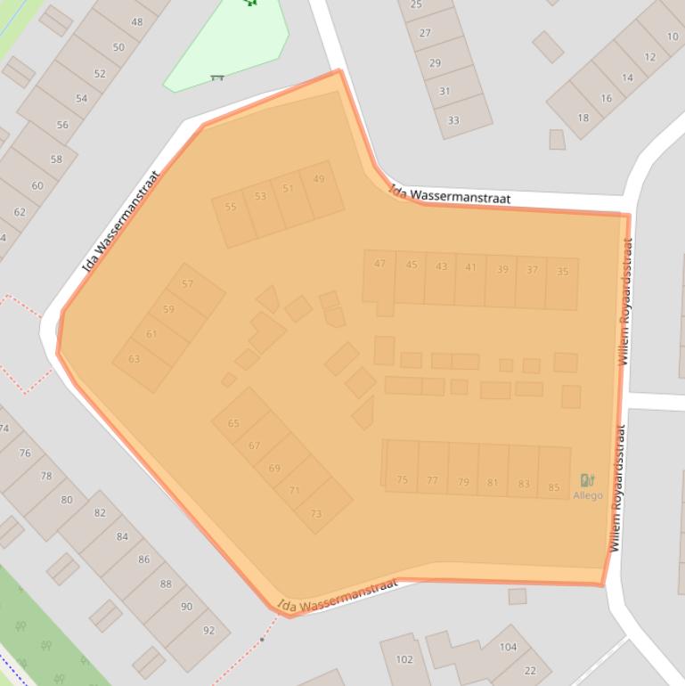 Kaart van postcodegebied 7558RL.