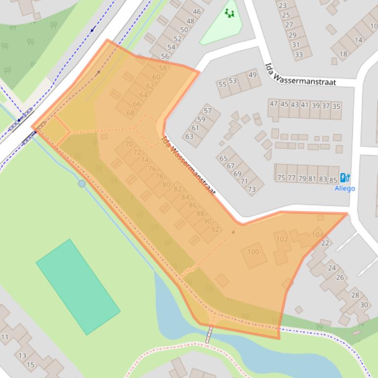 Kaart van postcodegebied 7558RN.