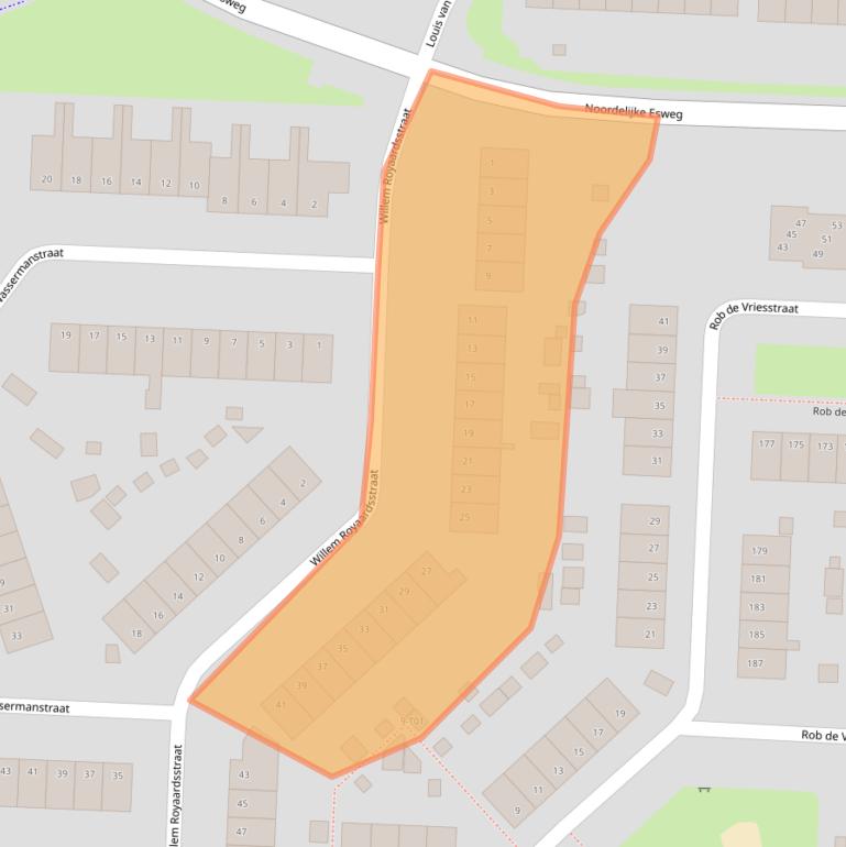 Kaart van postcodegebied 7558RP.