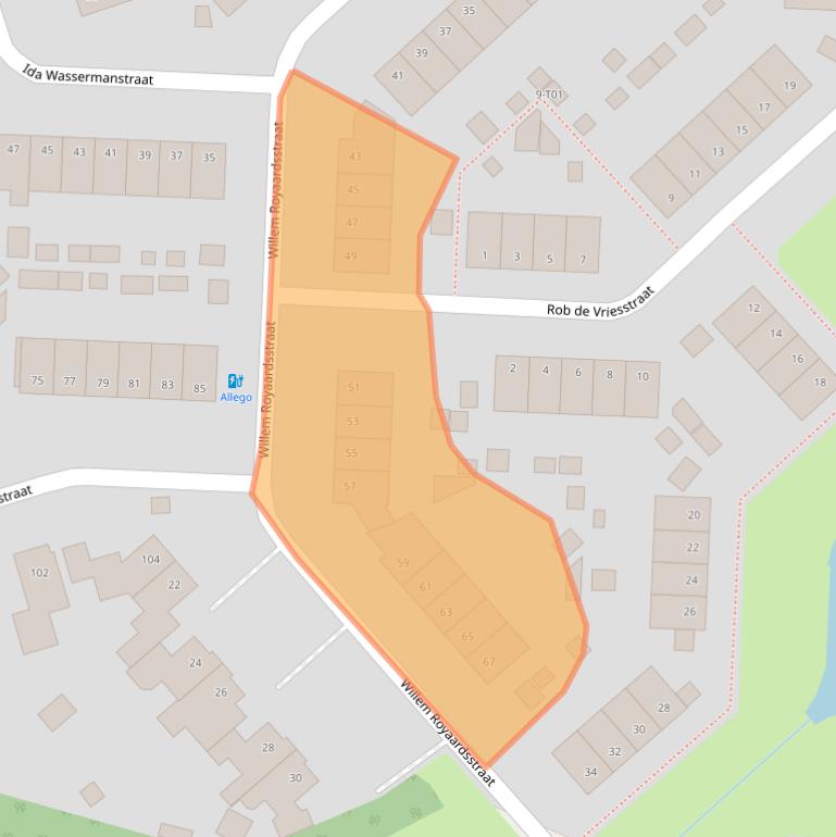 Kaart van postcodegebied 7558RR.