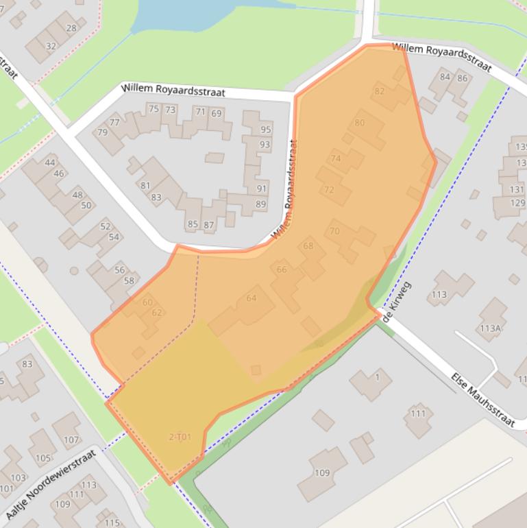 Kaart van postcodegebied 7558RX.