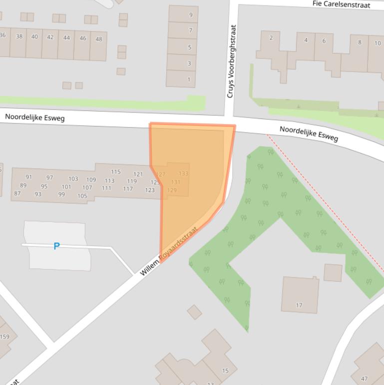 Kaart van postcodegebied 7558SG.