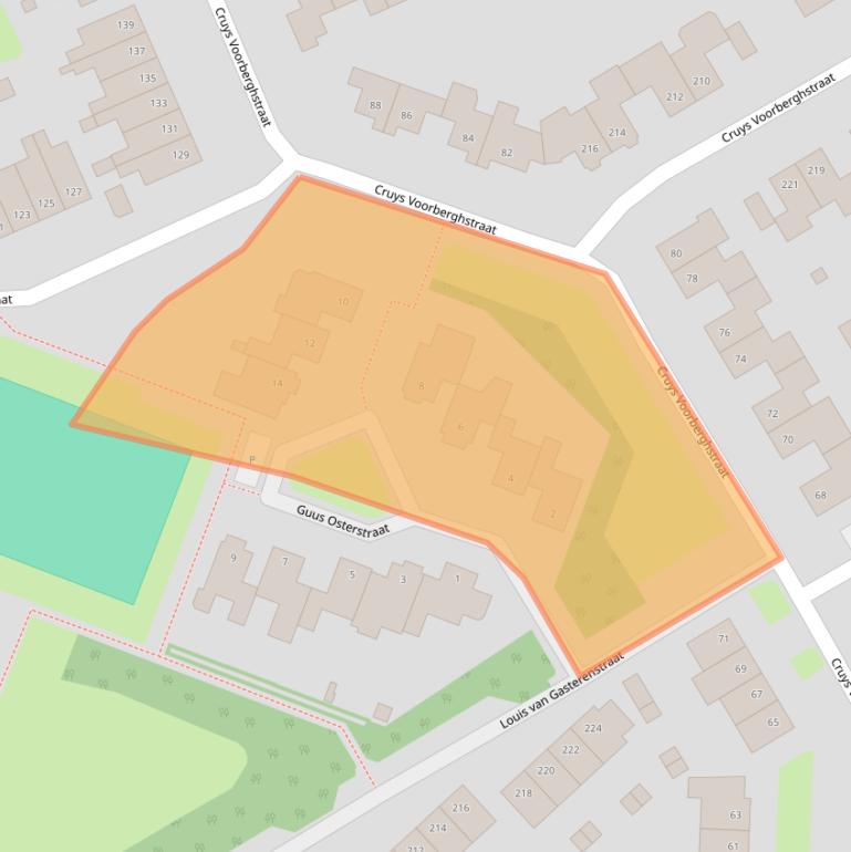 Kaart van postcodegebied 7558SH.