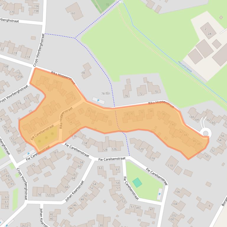 Kaart van postcodegebied 7558SW.