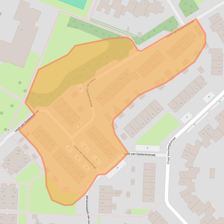 Kaart van postcodegebied 7558SZ.