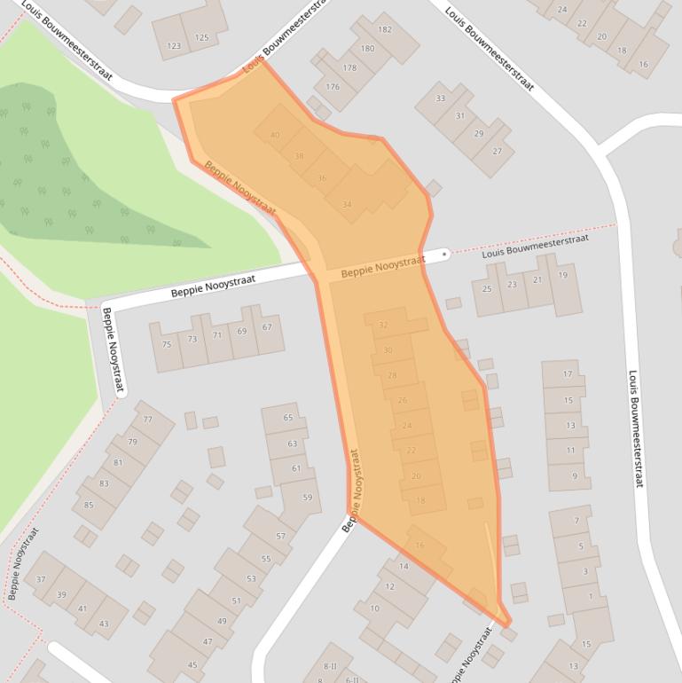 Kaart van postcodegebied 7558TB.