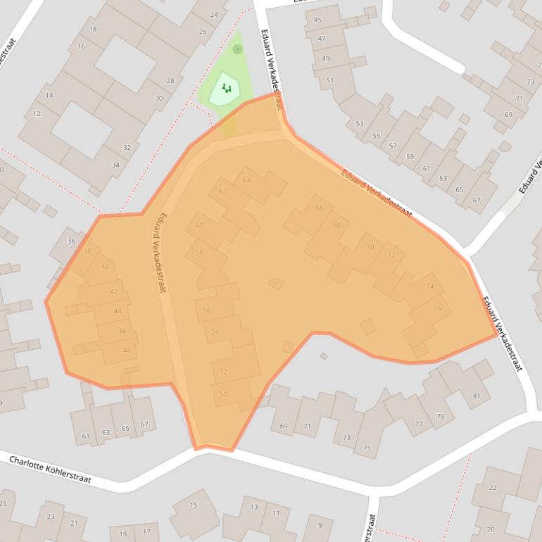 Kaart van postcodegebied 7558TG.