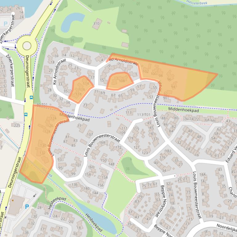 Kaart van postcodegebied 7558TP.