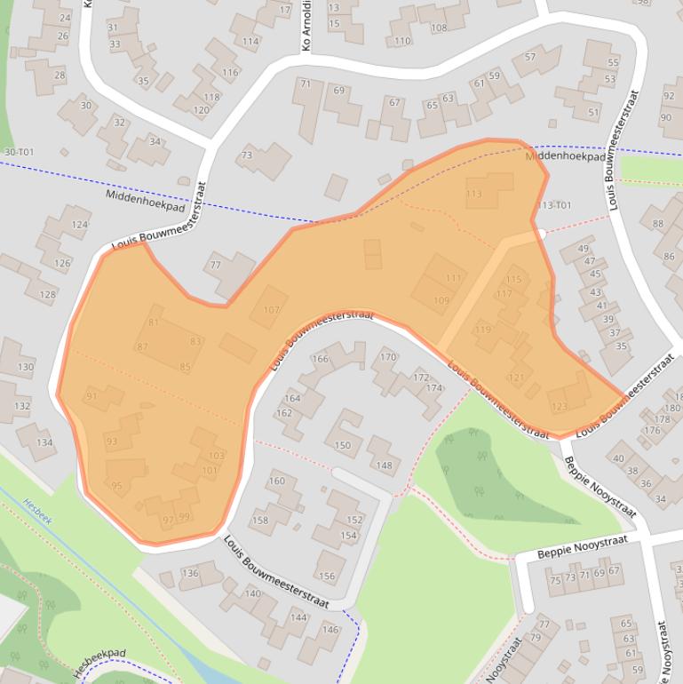 Kaart van postcodegebied 7558TV.
