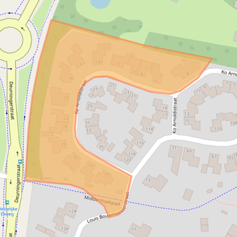 Kaart van postcodegebied 7558TW.