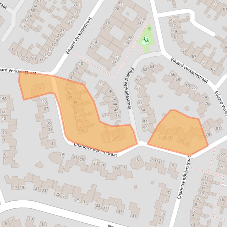 Kaart van postcodegebied 7558VB.